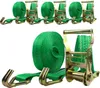 4x Profi Ratschen Spanngurt Spanngurte Zurrgurt 2-tlg 6m 2t Produktbild-Vorschau 1