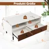 GOPLUS Couchtisch, Wohnzimmertisch mit 2 Schubladen & Produktbild-Vorschau 5