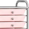 vidaXL Zásuvkový vozík s 10 zásuvkami Ombre Pink Plastic Náhled obrázku produktu 5