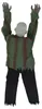 vidaXL Halloween krabbelnder Zombie SPOOKA Grün 110 x 50 x Produktbild-Vorschau 4