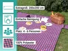 Picknickdecke, 200x200 cm, wasserdicht und isoliert, Produktbild-Vorschau 2