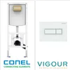 CONEL WC Vorwandelement mit VIGOUR TEES Betätigungsplatte, Produktbild-Vorschau 1