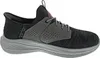 A side view of a black and gray Skechers men's sneaker. Produktbild-Vorschau