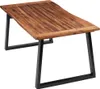 Tavolo da pranzo in legno massiccio di acacia 180 x 90 cm Anteprima dell’immagine prodotto 3
