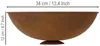 Dekoschale Rost Metallschale Vintage Ø34cm H12cm Produktbild-Vorschau 2