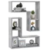 vidaXL Mensole a muro 2 pz. Grigio cemento 50x15x50 cm Anteprima dell’immagine prodotto 3