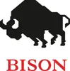 A black silhouette of a bison above the word BISON in red text. Produktbild-Vorschau