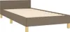 vidaXL Bedframe zonder matras, taupe, 100x200 cm, stof Productafbeelding-voorbeeld 3