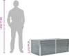 Hochbeet 160 x 80 x 45 cm Verzinkter Stahl Grau Produktbild-Vorschau 8