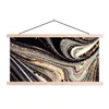 MuchoWow® Textilposter Marmoroptik - Schwarz - Gold - Weiß Produktbild-Vorschau 1