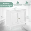 Mobiletto da bagno COSTWAY, mobiletto da bagno indipendente Anteprima dell’immagine prodotto 2