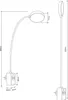 LED Steckdosenlampe dimmbar Steckerleuchte flexibel Produktbild-Vorschau 7