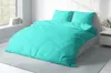 Uni Bettwäsche 200x200 cm petrol türkis Doppelbett Produktbild-Vorschau 3