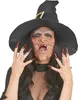 Halloween demi-masque de sorcière avec des plis couleur Voir les images du produit 2