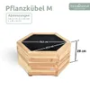 holz4home® Outdoor Pflanzkübel M I 6-Eckig aus Tannenholz Produktbild-Vorschau 6