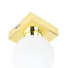 Badlampe Wand Decke in Gold Weiß Glas Kugel Schirm STAR Produktbild-Vorschau 3