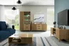 Vitrine ENTIA 100 cm mit Glaselementen und 2 Schubladen, Produktbild-Vorschau 3