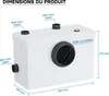 Wiltec Pompe de relevage 3/1 – 600 W – avec 3 entrées – Voir les images du produit 7