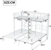MODFU Etagenbett Metallbett Kinderbett 90x200cm mit Produktbild-Vorschau 7