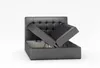 Boxspringbett Schlafzimmerbett TURIN Kunstleder Creme Produktbild-Vorschau 2