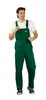 A man is standing and posing in a pair of green overalls. Produktbild-Vorschau