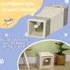 Pawhut Paws tunel dla kota, 2 jaskinie, drapak i piłka do Podgląd zdjęcia produktu 5