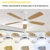 Sofucor Deckenventilator mit Beleuchtung und Fernbedienung, Produktbild-Vorschau 4