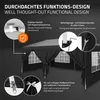 ECD Germany Pavillon 3x6 m Schwarz, Wasserdicht Stabil Produktbild-Vorschau 3