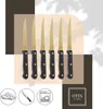 OTIX Steakmesser-Set aus 6 Stück, gold-schwarze Produktbild-Vorschau 8