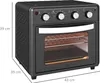 HOMCOM mini trouba s horkovzdušným ohřevem, 30 l, včetně Náhled obrázku produktu 3