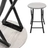 Lot de 2 tabourets pliants en bois et métal - 47 x 33 cm - Voir les images du produit 6