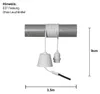Lampenfassung E27 ,Basic mit Kabel und Baldachin, weiß, Produktbild-Vorschau 2