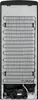 The back of a refrigerator with its condenser coils and compressor visible. Produktbild-Vorschau