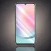A smartphone with a colorful, abstract wallpaper displayed on its screen, set against a dark, gradient background with a reflection below. Produktbild-Vorschau