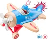 Woody Holzflugzeug mit Licht und Sound - inklusive Pilot - Produktbild-Vorschau 1