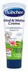 A tube of Bübchen Wind & Wetter Creme with illustrations of a child under an umbrella and nature elements. Produktbild-Vorschau