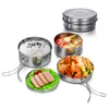 Outdoor-Edelstahl-Camping-Kochgeschirr-Set Wandern Produktbild-Vorschau 13