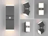 Collage of different views and angles of an LED wall light with a motion sensor. Anteprima dell’immagine prodotto