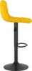 A yellow bar stool is shown against a white background. Voir les images du produit
