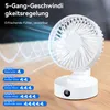 Tischventilator Batterie USB Ventilator 1800Akku Klein Produktbild-Vorschau 9