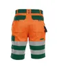 DASSY Warnschutz Shorts VENNA Bermuda Gr. 56 grün/orange Produktbild-Vorschau 3