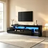 Merax TV-Schrank mit LED, Hochglanz Lowboard mit 3 Schränke Produktbild-Vorschau 10
