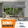KESSER® Klemmmarkise mit Handkurbel Balkon, Balkonmarkise Produktbild-Vorschau 4