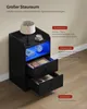 WOLTU Nachttisch Nachtschrank, Ladefunktion LED-Licht, 2 Produktbild-Vorschau 7