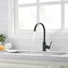 Vysokotlaká kuchyňská baterie černá nerezová kuchyňská Náhled obrázku produktu 2