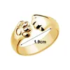 Fingerring, Pfotenöffnungsschmuck, verstellbarer heller Produktbild-Vorschau 3