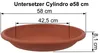 MePla - Set - Pflanzkübel Cylindro ø 60 + Untersetzer ø 58 Produktbild-Vorschau 3