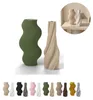 Lot de 2 vases décoratifs en PLA, striés, jusqu'à 18,4 cm, Voir les images du produit 1