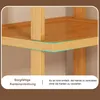 Close-up of a wooden shelf edge with a blue highlight indicating a smooth finish. Produktbild-Vorschau