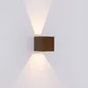 LED Wandleuchte, Up & Down, Holzoptik, wetterfest, L 10 cm Produktbild-Vorschau 9